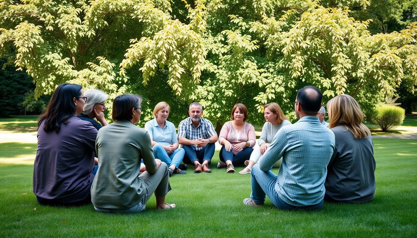 Supportive group therapy session