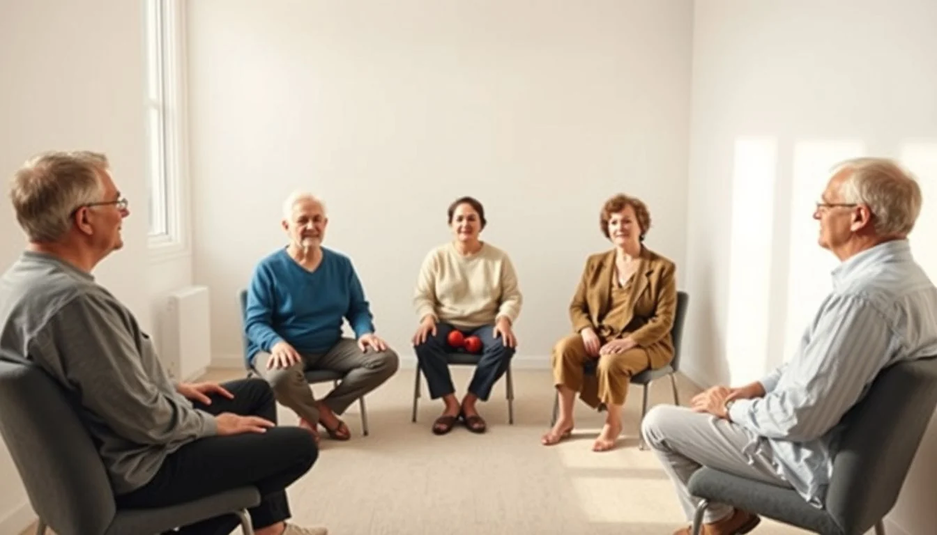 Supportive group therapy session
