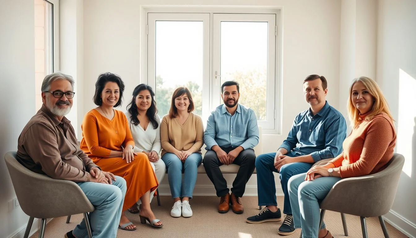 Supportive group therapy session