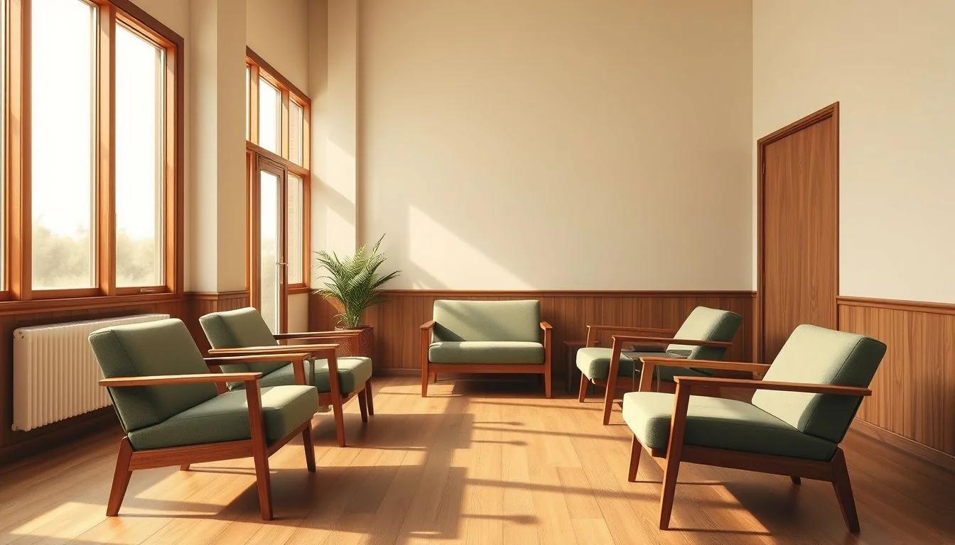 Counselor talking with a client