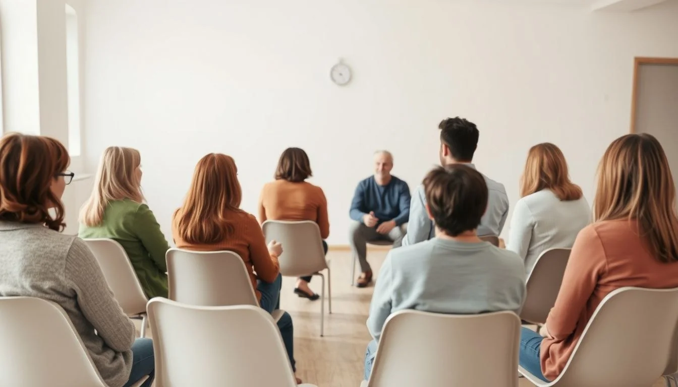 Supportive group therapy session