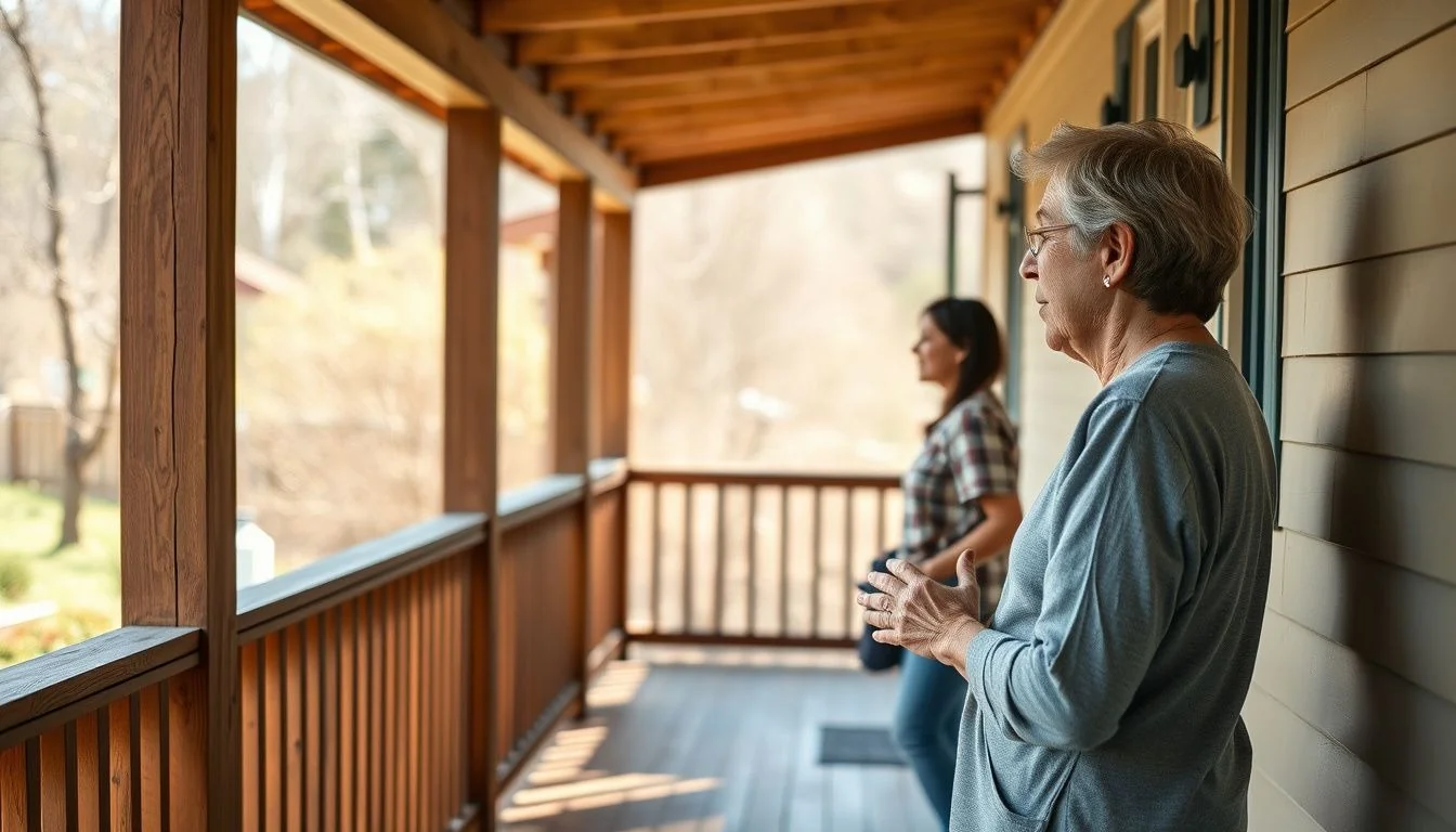 Counselor talking with a client